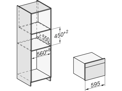 Miele H 7840 BMX PeBe Kompakt sütő mikrohullám üzemmóddal