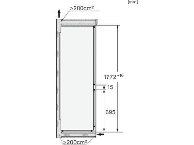 Miele KFN 7734 B Hűtő-fagyasztó kombináció