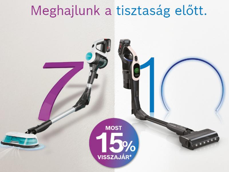 Bosch Unlimited vezeték nélküli porszívók – most 15% visszajár! 🌀