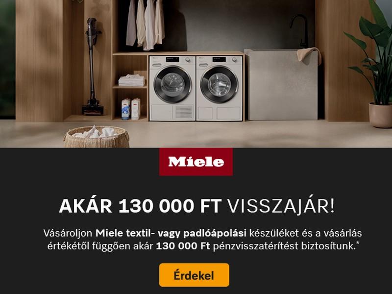 Miele CaschBack promóció