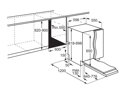 AEG GI6210D2SG Beépíthető mosogatógép, QuickSelect kezelőpanel, EasyFlex fiók, 14 teríték