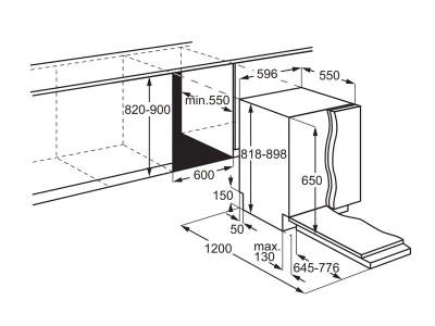 AEG GI6220D2SN Beépíthető mosogatógép, QuickSelect kezelőpanel, EasyFlex fiók, 14 teríték
