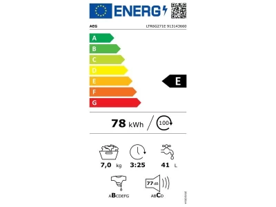 AEG LTR6G271E Felültöltős mosógép, 7 kg, 1200 f/p.