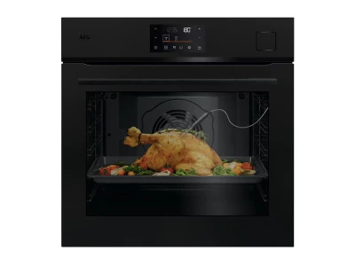 AEG NBH6X53KSE SteamCrisp/SenseCook beépíthető gőzsütő, maghőmérő, pirolitikus tisztítás