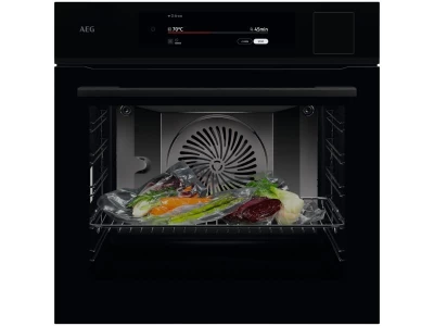 AEG NBP9S831AB SteamPro/ProAssist beépíthető gőzsütő, maghőmérő, SousVide, Steamify, Wifi, gőztisztítás
