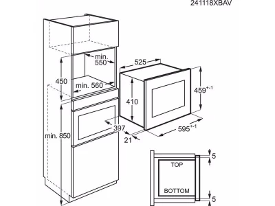AEG NMB6G261UB Beépíthető mikrohullámú sütő