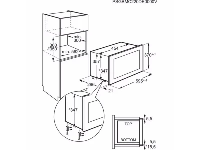AEG NMB6S171SB Beépíthető mikrohullámú sütő