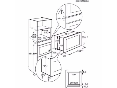 AEG NMB6S171SB Beépíthető mikrohullámú sütő