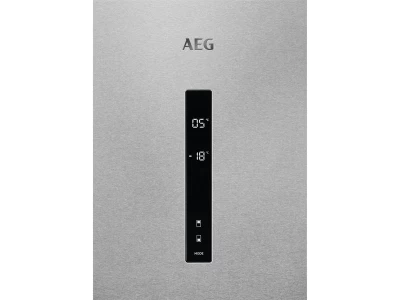 AEG RCB736E7MX CustomFlex kombinált hűtőszekrény, NoFrost, 201 cm