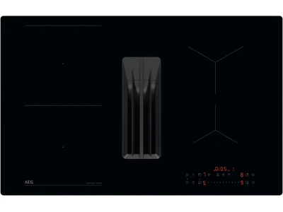 AEG TT84CB00CB Beépíthető indukciós főzőlap beépített páraelszívóval, Hob2Hood, Bridge funkció, 80 cm