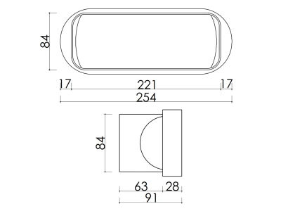 AIRA - Légtechnikai elem adapter Quadro sorozathoz