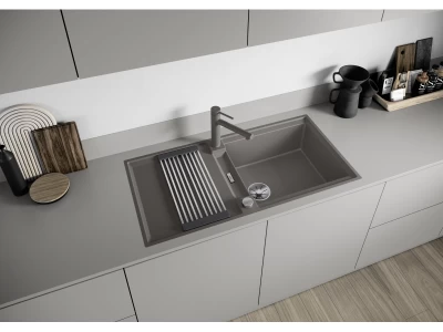 BLANCO ADIRA XL 6 S-F SILGRANIT mosogató, kávé, lefolyó-távműködtetővel