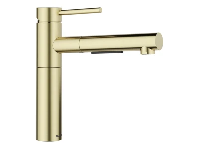 BLANCO ALTA-S II kihúzható fejes csaptelep, satin gold, HD
