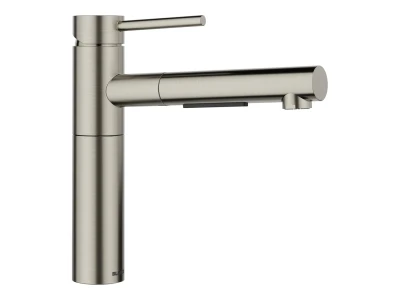 BLANCO ALTA-S II kihúzható fejes csaptelep, satin platinum, HD
