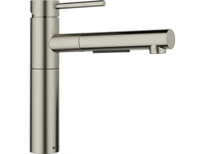 BLANCO ALTA-S II kihúzható fejes csaptelep, satin platinum, HD