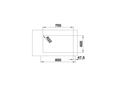 BLANCO ANDANO 340/340-U exc.nél InFino
