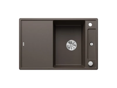 BLANCO AXIA III 45 S SILGRANIT mosogató, kávé, üveg vágólappal, lefolyó-távműködtetővel