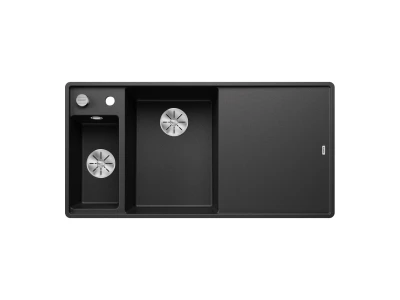 BLANCO AXIA III 6 S-F SILGRANIT mosogató, balos, antracit, üveg vágólappal, lefolyó-távműködtetővel