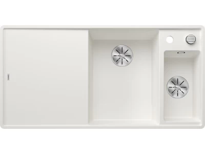 BLANCO AXIA III 6S-F jobb fehér üveg t, SZINTBE ÉPÍTÉS
