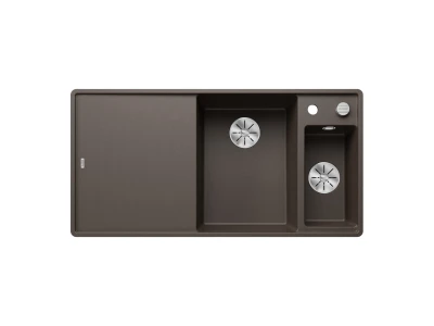 BLANCO AXIA III 6 S-F SILGRANIT mosogató, jobbos, kávé, üveg vágólappal, lefolyó-távműködtetővel