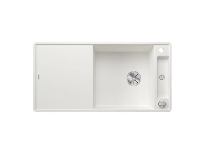 BLANCO AXIA III XL 6 S-F SILGRANIT mosogató, fehér, fa vágódeszkával, lefolyó-távműködtetővel