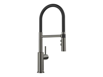 BLANCO CATRIS-S Flexo kihúzható fejes csaptelep, satin dark steel, HD