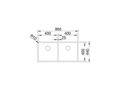BLANCO CLARON 400/400-U InFino