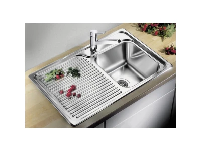 BLANCO CLASSIC 40 S selyemfényű rozsdamentes acél mosogató, balos