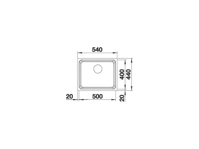 BLANCO ETAGON 500-U r.m. exc.n. InFino