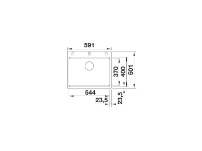 BLANCO ETAGON 6-F törtfehér tart., exc.n., SZINTBE ÉPÍTÉS