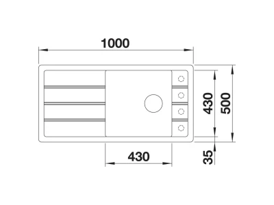BLANCO FARON XL 6 S SILGRANIT mosogató, palaszürke