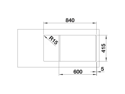 BLANCO FAVUM XL 6 S SILGRANIT mosogató, antracit