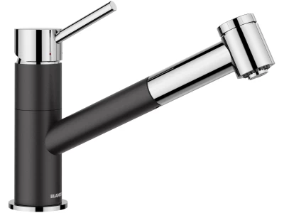 BLANCO KANO-S Vario fekete/króm HD
