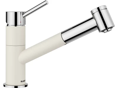 BLANCO KANO-S Vario törtfehér/króm HD