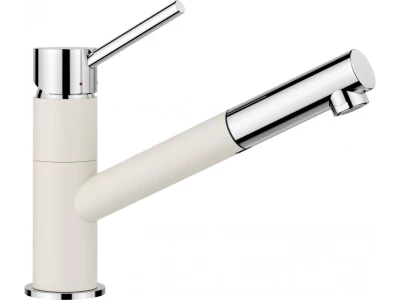 BLANCO KANO-S törtfehér / króm HD