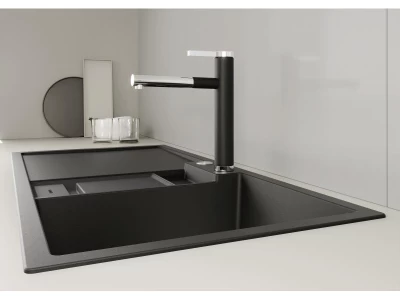 BLANCO LINEE-S sigranitl.fekete/króm HD