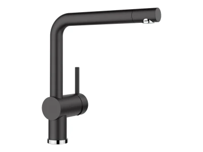 BLANCO LINUS csaptelep, fekete, SILGRANIT-Look, HD
