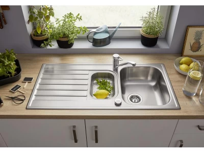 BLANCO LIVIT II 6S mosogatótálca, fényezettrozsdamentes acél, excenterrel, tartozékkal(526625 mos+217492 lef)