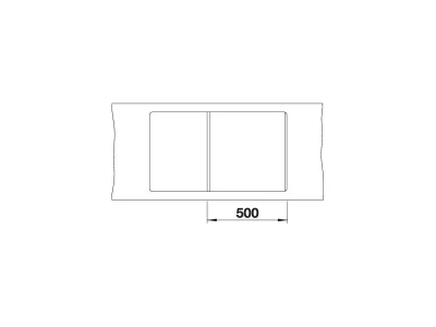 BLANCO METRA 5 S-F SILGRANIT mosogató, fekete, lefolyó-távműködtetővel