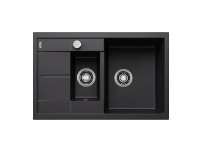 BLANCO METRA 6 S Compact SILGRANIT mosogató, fekete, lefolyó-távműködtetővel