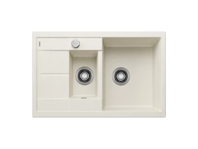 BLANCO METRA 6 S Compact SILGRANIT mosogató, törtfehér, lefolyó-távműködtetővel