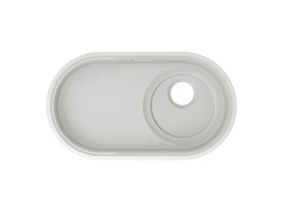 BLANCO OOVALON 700-IF VELGRANIT mosogató, cloud white, lefolyó nélkül