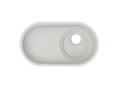 BLANCO OOVALON 700-U VELGRANIT mosogató, cloud white, lefolyó nélkül