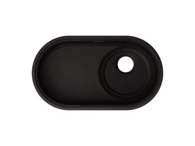 BLANCO OOVALON 700-U VELGRANIT mosogató, mystic black, lefolyó nélkül