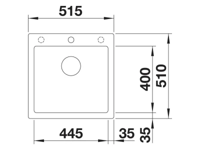 BLANCO PLEON 5 SILGRANIT mosogató, vulkánszürke, lefolyó-távműködtetővel