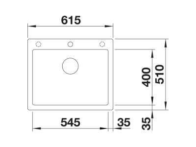 BLANCO PLEON 6 SILGRANIT mosogató, törtfehér, lefolyó-távműködtetővel