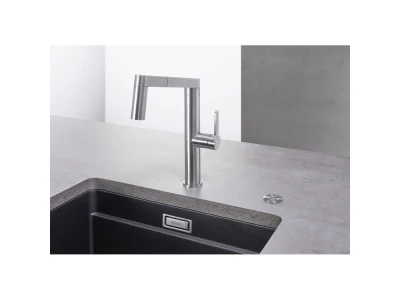 BLANCO PushControl III nyomógomb lefolyó-távműködtetőhöz, satin platinum