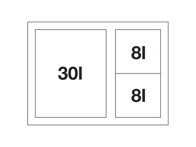 BLANCO SELECT II XL 60/3 Orga hulladéktároló rendszer