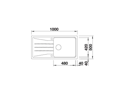 BLANCO SONA XL 6 S antracit exc.n.