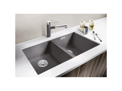BLANCO SUBLINE 350/350-U SILGRANIT mosogató, antracit